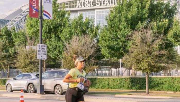 Big Texas Run course in front of AT&T statium